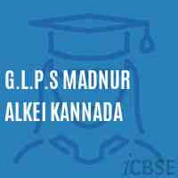 G.L.P.S Madnur Alkei Kannada Primary School Logo