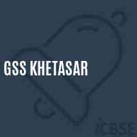 Gss Khetasar Secondary School Logo