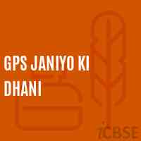 Gps Janiyo Ki Dhani Primary School Logo