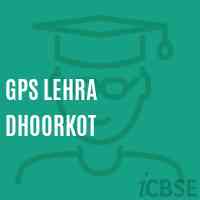 Gps Lehra Dhoorkot Primary School Logo