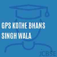 Gps Kothe Bhans Singh Wala Primary School Logo