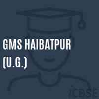 Gms Haibatpur (U.G.) Middle School Logo