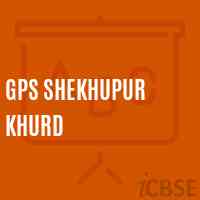 Gps Shekhupur Khurd Primary School Logo