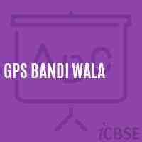 Gps Bandi Wala Primary School Logo