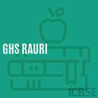 Ghs Rauri Secondary School Logo