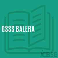 Gsss Balera High School Logo