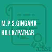 M.P.S.Gingana Hill K/pathar Primary School Logo