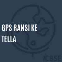 Gps Ransi Ke Tella Primary School Logo