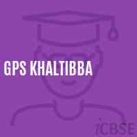 Gps Khaltibba Primary School Logo