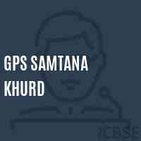 Gps Samtana Khurd Primary School Logo