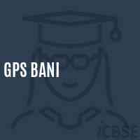 Gps Bani Primary School Logo