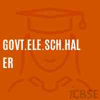 Govt.Ele.Sch.Haler Primary School Logo