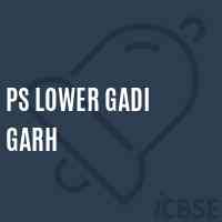 Ps Lower Gadi Garh Primary School Logo