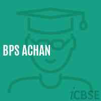 Bps Achan Primary School Logo