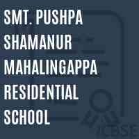 Smt. Pushpa Shamanur Mahalingappa Residential School Logo