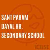 Sant Param Dayal Hr. Secondary School Logo