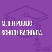 M.H.R Public School Bathinda Logo
