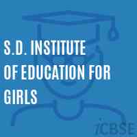 S.D. Institute of Education for Girls Logo