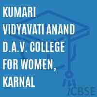 Kumari Vidyavati Anand D.A.V. College for Women, Karnal Logo