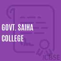 Govt. Saiha College Logo