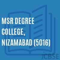 MSR Degree College, Nizamabad (5016) Logo