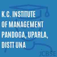 K.C. Institute of Management Pandoga, Uparla, Distt Una Logo
