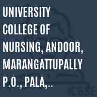 University College of Nursing, Andoor, Marangattupally P.O., Pala, Kottayam Logo