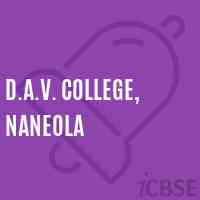 D.A.V. College, Naneola Logo