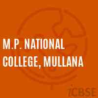 M.P. National College, Mullana Logo