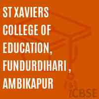St Xaviers College of Education, Fundurdihari , Ambikapur Logo