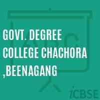 Govt. Degree College Chachora ,Beenagang Logo