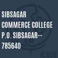 Sibsagar Commerce College P.O. Sibsagar-- 785640 Logo