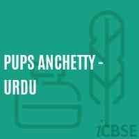 Pups Anchetty - Urdu Primary School Logo
