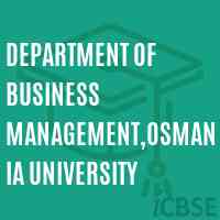 Department of Business Management,Osmania University Logo