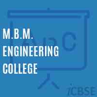 M.B.M. Engineering College Logo