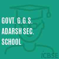 Govt. G.G.S. Adarsh Sec. School Logo