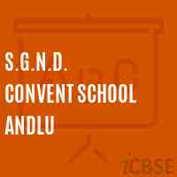 S.G.N.D. Convent School andlu Logo