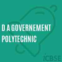 D A Governement Polytechnic College Logo