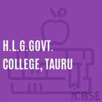 H.L.G.Govt. College, Tauru Logo