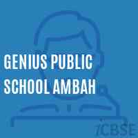Genius Public School Ambah Logo