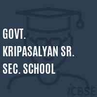 Govt. Kripasalyan Sr. Sec. School Logo
