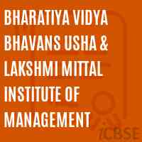 Bharatiya Vidya Bhavans Usha & Lakshmi Mittal Institute of Management Logo
