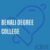 Behali Degree College Logo