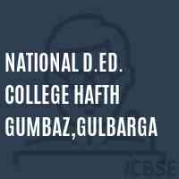 National D.Ed. College Hafth Gumbaz,Gulbarga Logo