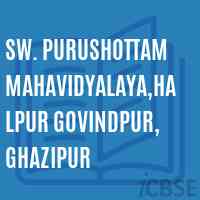 Sw. Purushottam Mahavidyalaya,Halpur Govindpur, Ghazipur College Logo