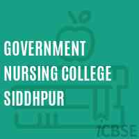 Government Nursing College Siddhpur Logo