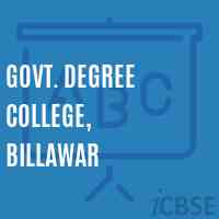 Govt. Degree College, Billawar Logo