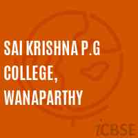 Sai Krishna P.G College, Wanaparthy Logo