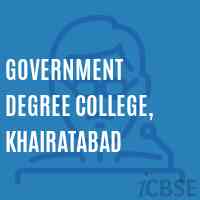 Government Degree College, Khairatabad Logo