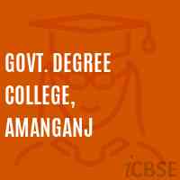 Govt. Degree College, Amanganj Logo